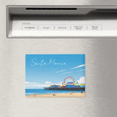 Santa Monica Pier California Los Angeles Magneet (Insitu (Vaatwasser))