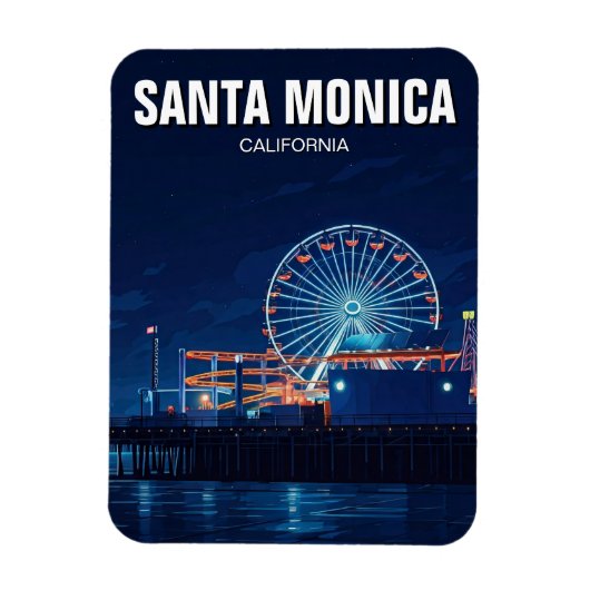Santa Monica Pier California Los Angeles Magneet (Verticaal)