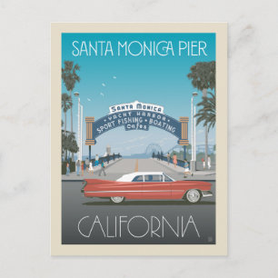 Santa Monica Pier   Californië Briefkaart