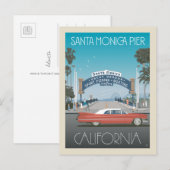 Santa Monica Pier | Californië Briefkaart (Voorkant / Achterkant)