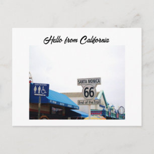 SANTA MONICA PIER, CALIFORNIË briefkaart