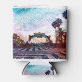 Santa Monica Pier Color Blikjeskoeler (Voorkant)