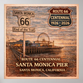 Santa Monica Pier-eeuwfeest California Poster