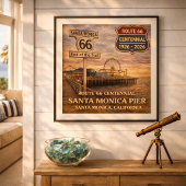 Santa Monica Pier-eeuwfeest California Poster