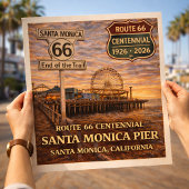 Santa Monica Pier-eeuwfeest California Poster