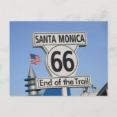 Santa Monica Pier - Einde van het spoor Briefkaart (Voorkant)