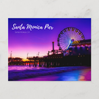 Santa Monica Pier Feestdagenkaart