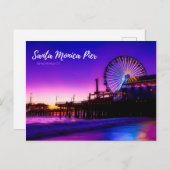 Santa Monica Pier Feestdagenkaart (Voorkant / Achterkant)