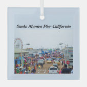 SANTA MONICA PIER GLAS ORNAMENT (Voorkant)