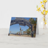 Santa Monica Pier Kaart (Gele Bloem)