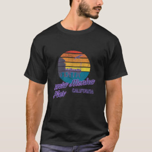 Santa Monica Pier LA California Surf Backpacken B T-shirt