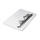 Santa Monica Pier Los Angeles California Beach Badmat (Gekanteld)