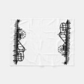 Santa Monica Pier Los Angeles California Beach Fleece Deken (Voorkant (Horizontaal))