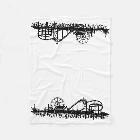 Santa Monica Pier Los Angeles California Beach Fleece Deken (Voorkant)