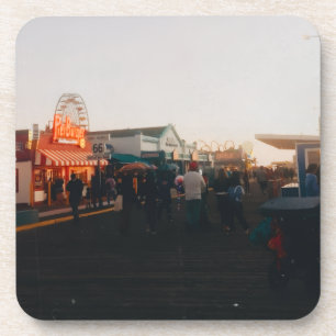 Santa Monica Pier, Los Angeles, Californië Bier Onderzetter