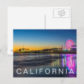 Santa Monica Pier | Los Angeles, Californië Briefkaart (Voorkant / Achterkant)