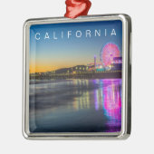 Santa Monica Pier | Los Angeles, Californië Metalen Ornament (Links)