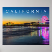Santa Monica Pier | Los Angeles, Californië Poster (Voorkant)