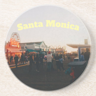 Santa Monica Pier, Los Angeles, Kalifornien Zandsteen Onderzetter