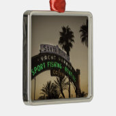 Santa Monica pier Metalen Ornament (Rechts)