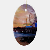 Santa Monica Pier op Sunset Keramisch Ornament (Rechts)