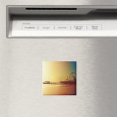 Santa Monica Pier - Oranje Sunrise Foto Edit Magneet (Insitu (Vaatwasser))