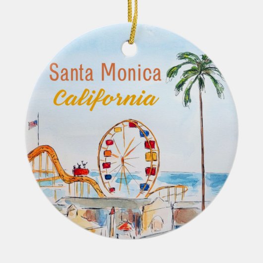 Santa Monica Pier Ornament (Voorkant)