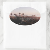 Santa Monica Pier Patch Ovale Sticker (Tas)