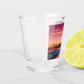 Santa Monica Pier Pink & Blue Sunset Los Angeles Shot Glas (Links)