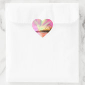 Santa Monica Pier Pink Explosion Hart Sticker (Tas)