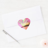 Santa Monica Pier Pink Explosion Hart Sticker (Envelop)