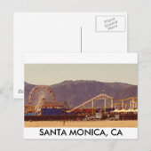 Santa Monica Pier - Post Card Briefkaart (Voorkant / Achterkant)