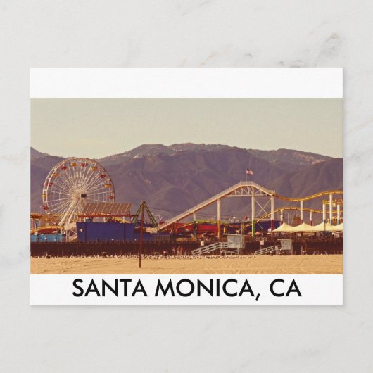 Santa Monica Pier - Post Card Briefkaart (Voorkant)