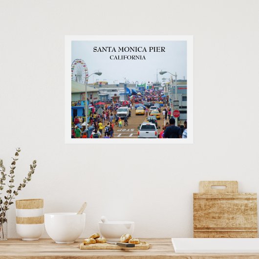 SANTA MONICA PIER poster (Keuken)