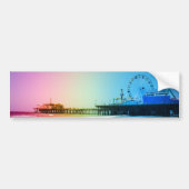 Santa Monica Pier Rainbow Colors Bumpersticker (Voorkant)