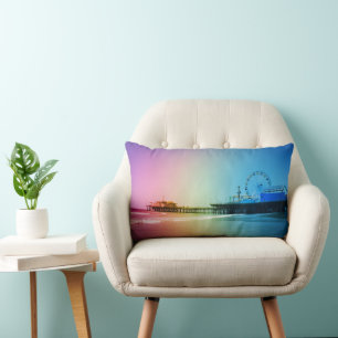 Santa Monica Pier Rainbow Colors Kussen