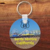 Santa Monica Pier Route 66 California Sleutelhanger (Voorkant)