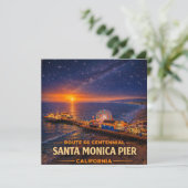 Santa Monica Pier Route 66 Kustgroeten (Staand voorkant)