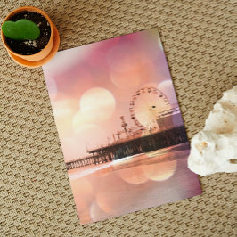 Santa Monica Pier - Spaarroze Foto bewerken Briefkaart