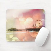 Santa Monica Pier - Spaarroze Foto bewerken Muismat (Met muis)