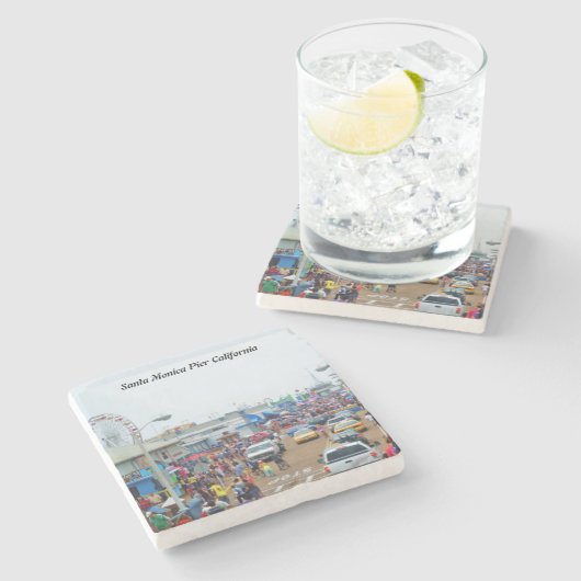 SANTA MONICA PIER STENEN ONDERZETTER (Zijkant)