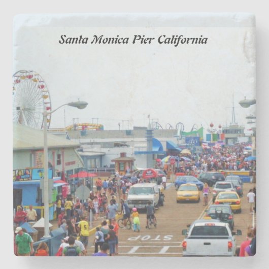 SANTA MONICA PIER STENEN ONDERZETTER (Voorkant)