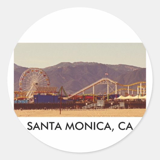 Santa Monica Pier - Sticker Sheet (Voorkant)