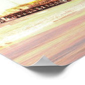 Santa Monica Pier Sunrise Poster (Hoek)