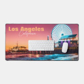 Santa Monica Pier Sunset Bureaumat (Keyboard & Muis)