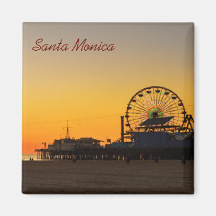 Santa Monica Pier Sunset Magneet