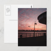 Santa Monica Pink Briefkaart (Voorkant / Achterkant)