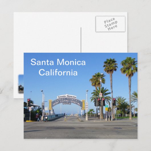 Santa Monica Postcard! Briefkaart (Voorkant / Achterkant)