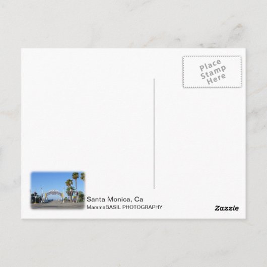 Santa Monica Postcard! Briefkaart (Achterkant)