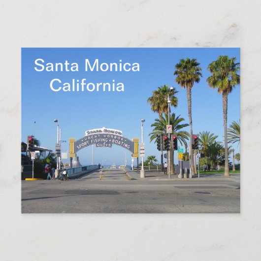 Santa Monica Postcard! Briefkaart (Voorkant)